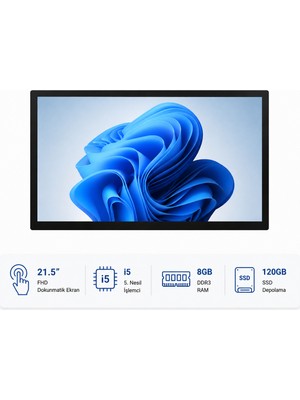 Grandstarr WP215M 21.5'' Fhd I5-5.nesil/8gb RAM/120GB SSD Dokunmatik Panel Pc
