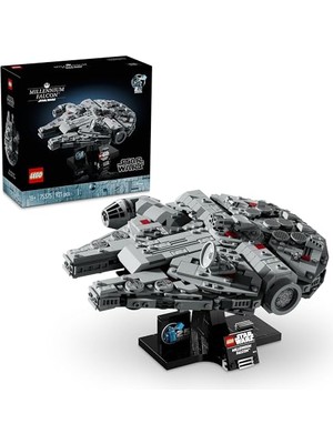 Esranın Dünyası LEGO Star Wars Millennium Falcon 75375 – Star Wars Seven Yetişkin Kadınlar ve Erkekler Için Inşa Edilebilen Koleksiyonluk Yaratıcı Starship Model Yapım Seti, Doğum Günü Hediyesi Fikri (921 Parça)