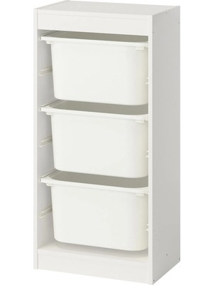 IKEA Trofast Saklama Ünitesi, Beyaz, 46X30X94 cm