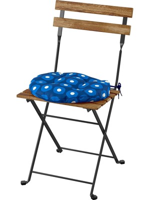 IKEA Tärnö Katlanabilir Sandalye, Siyah-Kahverengi, Klösan Koyu Mavi
