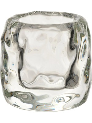 IKEA Stockholm 2025 Tealight Mumluk, Saydam Cam, 8 cm