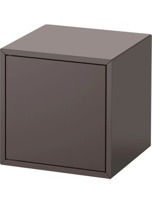 IKEA Eket Kapaklı Dolap Ünitesi, Koyu Gri, 35X35X35 Cm, Kapaklı