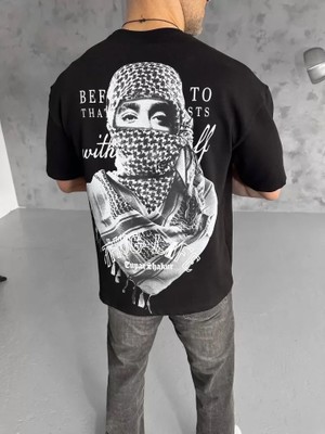 Beruflic Unisex Baskılı Oversize Tshirt