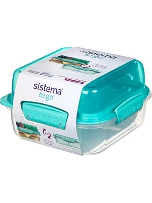 Esranın Dünyası Lunch-Stack, Kare, 1,24 L, Polipropilen, Farklı Renklerde