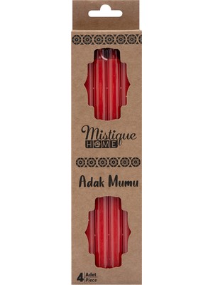 Mistique Home 4'lü Adak Mumu 3 Adet