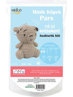 Tuva Mini Amigurumi Anahtarlık Kiti 2 Adet