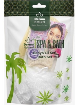 5 Adet Derma Natural Banyo Lifi Seti Ms 35