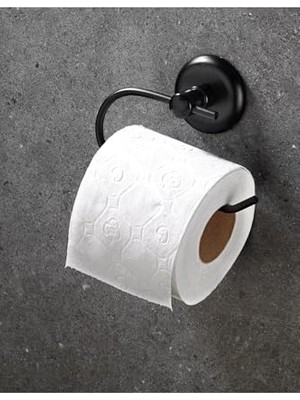 Esranın Dünyası Sas Haus Yapışkanlı Tuvalet Kağıtlığı Wc Kağıtlık Tuvalet Kağıdı Askısı Siyah