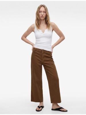 Koton Normal Bel Rahat Kalıp Kesik Paça Jean Pantolon - Culoette Jean