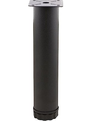 Esranın Dünyası BADEM10 Mobilya Kanepe Baza Koltuk Metal Destek Ayağı Ayarlanabilir 25 cm Siyah Metal Yükseltici Ayak (4 Adet)