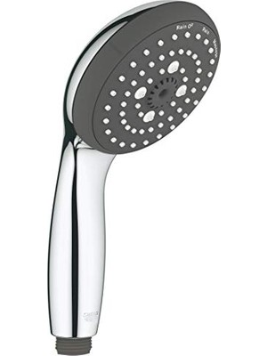 Esranın Dünyası Grohe Vitalio Start 100 Quickfix El Duşu, 3 Akışlı, Düşmeye Dayanıklı, Kireç Önleyici Sistem, Su Tasarruflu, Duş Başlığı, Krom, 26031000