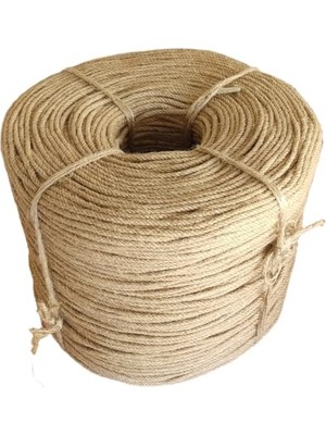 Esranın Dünyası Jüt Ipi Hasır Ipi Kırnap Ipi Kendir Ipi Keten Ipi - Süsleme Hobi El Işi Jüt Ip Hasır Ip (4 Mm, Metre, 20)