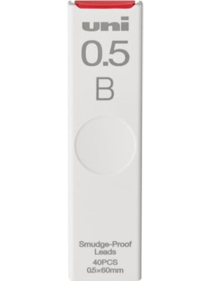 Esranın Dünyası Uni Smudge-Proof Leads Yedek Mekanik Kalem | 0,5 mm | B, 40 Adet