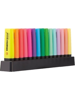 Esranın Dünyası Stabılo Boss Orıgınal - Fosforlu Kalem - 15'li Masa Seti - 9 Parlak Renk - 6 Pastel Renk