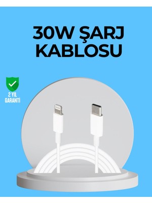 Dayanıklı Tpe Lightning Kablo – 30W Hızlı Şarj ve Veri Transferi