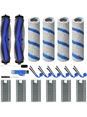 Esranın Dünyası Ecovacs Için Aksesuar Seti, Deebot X11 Için, Omni Için, Cyclone & X11 Pro Için, Omni Robot Süpürge Için, Ana Fırçalar, Yan Fırçalar, Hepa Filtreler ve Silme Pedleri Içerir