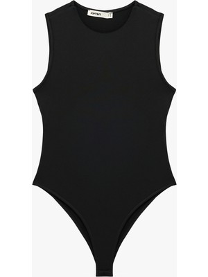 Koton Slim Fit Kolsuz Bisiklet Yaka Bodysuit