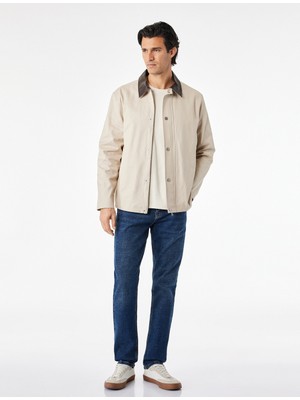 Koton Normal Bel Cepli Pamuklu Slim Fit Jean Pantolon - Brad Jean
