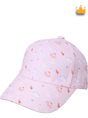 Baby Hola 1-3 Yaş 50CM Kız Bebek Çocuk Yazlık Desenli Ayarlanabilir Şapka Kep Y2310003