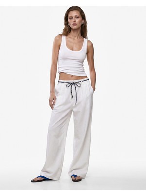 Koton Pamuklu Slim Fit U Yaka Ribanalı Atlet Bluz