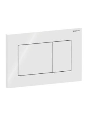 VitrA Geberit SIGMA01 115.660.11.1 Kumanda Kapağı Çift Basmalı - Parlak Beyaz