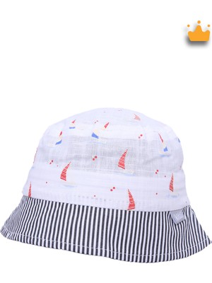 Baby Hola 0-18 Ay 46CM Erkek Çocuk Yazlık Desenli Fötr Şapka Y2303004