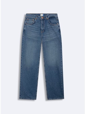LTB Marıno 5 Orta Bel Düz Paça Mid Indigo Jean Pantolon
