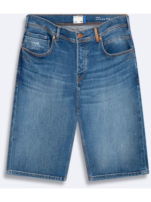 LTB Corvın Orta Bel Regular Mid Indigo Jean Bermuda