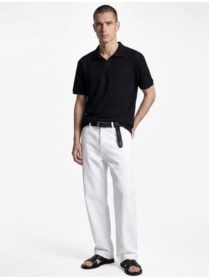 Koton Pamuklu Kısa Kollu Regular Fit Pike Kumaş Polo Yaka Tişört