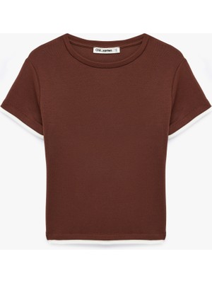 Koton Regular Fit Bisiklet Yaka Modal Karışımlı Kısa Kollu Tişört