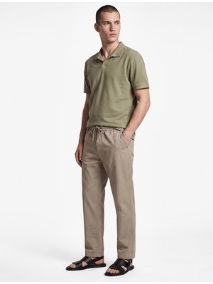 Koton Pamuklu Kısa Kollu Regular Fit Pike Kumaş Polo Yaka Tişört
