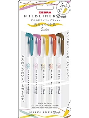 Esranın Dünyası Zebra Mıldlıner Brush Pen 5c-Rc-N Set