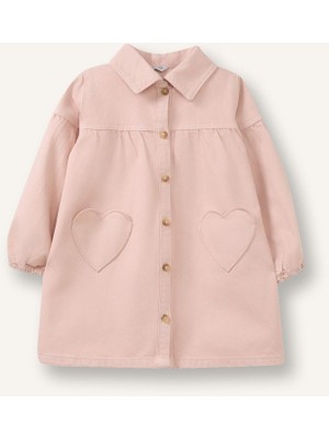 DeFacto %100 Pamuk Uzun Kollu Denim Elbise Kız Bebek G8899A526SP