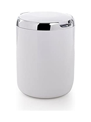Esranın Dünyası Plastik Kapaklı Pasifik Çöp Kovası 3lt 15,5 x 20 cm Beyaz
