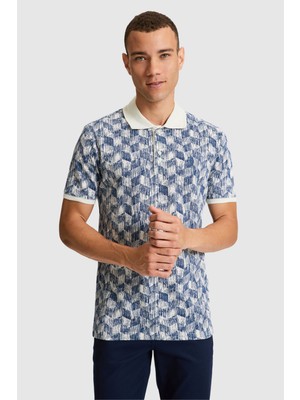 U.S. Polo Assn. Erkek Açık Lacivert Regular Fit Polo Yaka Tişört 50322391-VR059