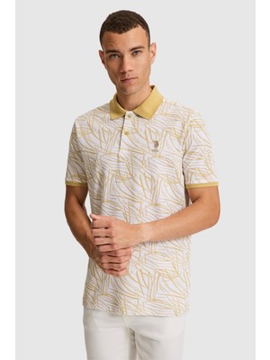 U.S. Polo Assn. Erkek Bej Regular Fit Polo Yaka Tişört 50327014-VR011