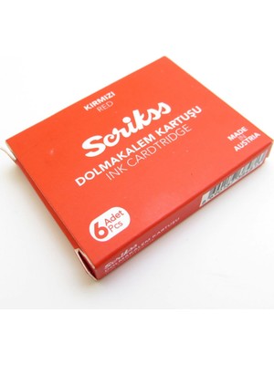 Scrikss Dolma Kalem Kartuşu 6'lı Paket Ofis Kullanımı İçin İdeal