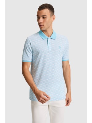 U.S. Polo Assn. Erkek Aqua Regular Fit Polo Yaka Tişört 50326959-VR007