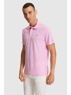 U.S. Polo Assn. Erkek Pembe Regular Fit Polo Yaka Tişört 50326969-VR041
