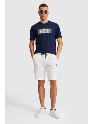 U.S. Polo Assn. Erkek Ekru Örme Şort 50322605-VR019
