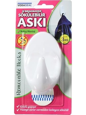 Esranın Dünyası Vodaseal Tekli Beyaz Iz Bırakmayan Askı - Hr-18