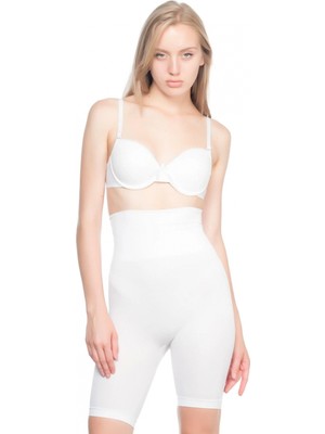 MiraLive Marsilyan™ Beyaz Mı  3200 Pantolon Altı Soft Double Boxer Korse