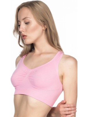 MiraLive Marsilyan™ Pembe Mı  4001 Soft Sporcu Büstiyer