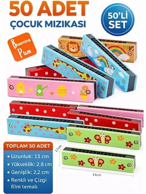 Blooming Plus 50 Adet Karışık Renk Mızıka