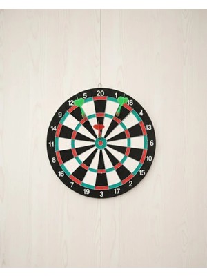Fiberliz Ev ve Oyun Alanları Için 15 Inç Dart Tahtası 4 Dart Oku Dahil