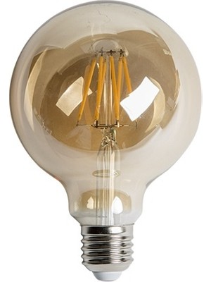 Cata G90 Rustik LED Ampul Amber E-27 Duy Tipi 6W Güç Tüketimi ile Sıcak Işık