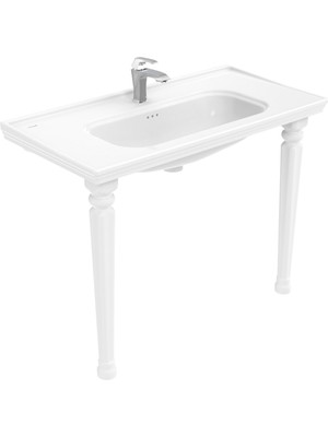 Creavit Antik Dolap Uyumlu 100 cm Lavabo ve Ayak Seti