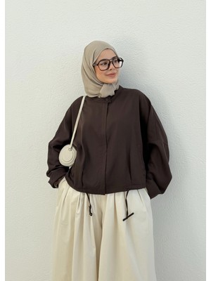 Moda Aksa 502338 Ceket Yk Kahverengi