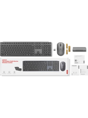 Lenovo 700 Modern Kablosuz Klavye-Türkçe (Multi-Device) GX31S04980
