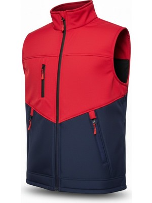 Kdm Kafkas Tactical Erkek Yelek Softshell Su Geçirmez Tam Fermuarlı Cepli Normal Kalıp Spor Yelek